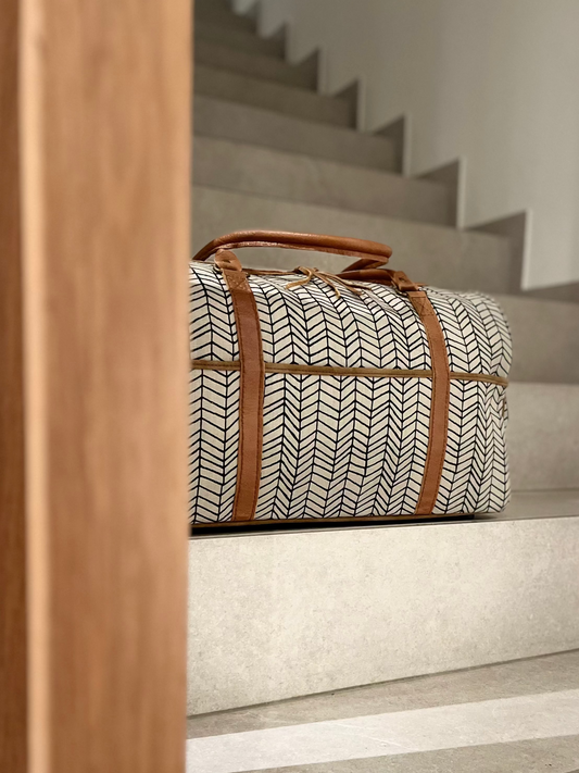 WEEKEND BAG FISHBONE Charcoal