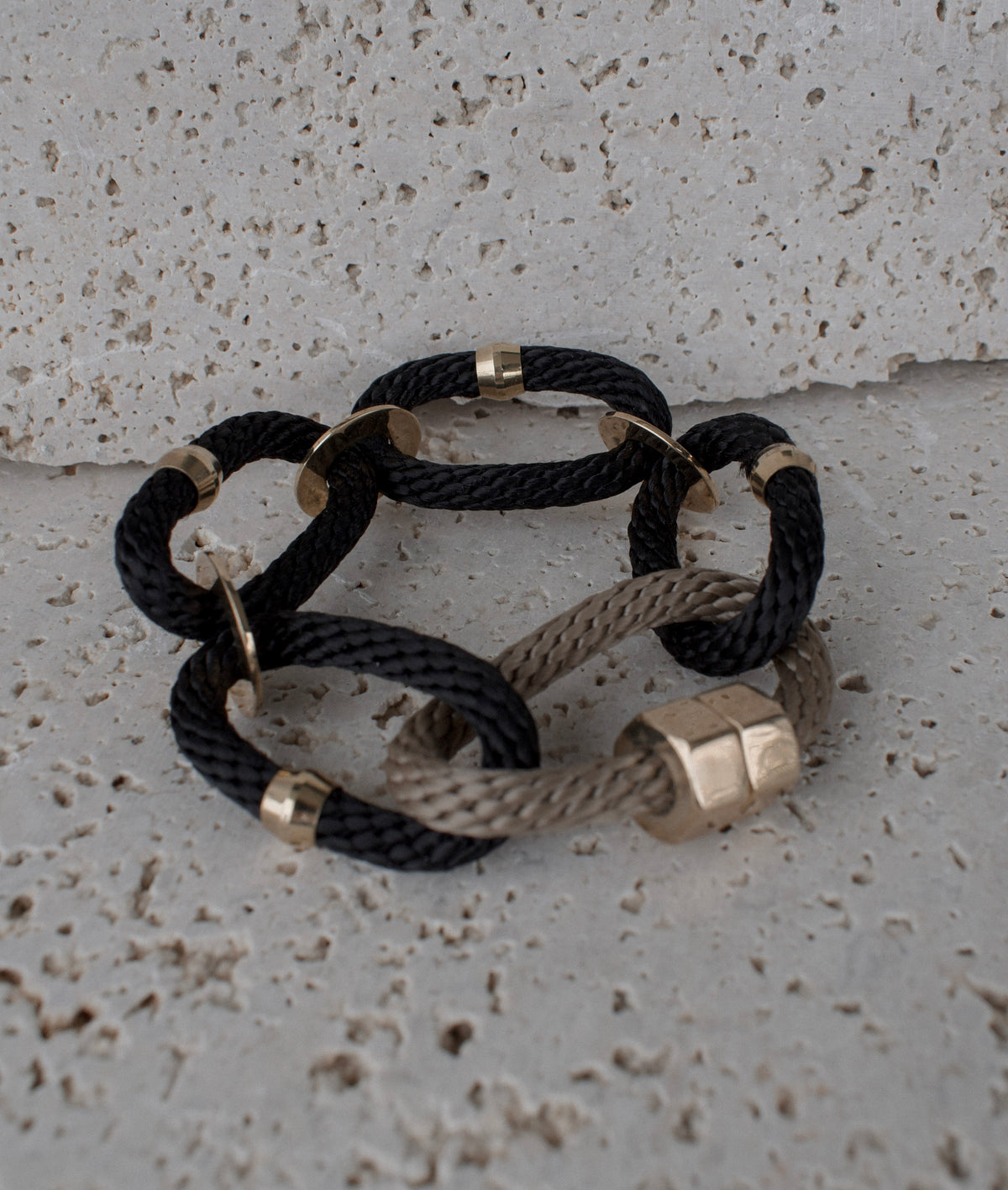CIRCE BRACELET Black Beige
