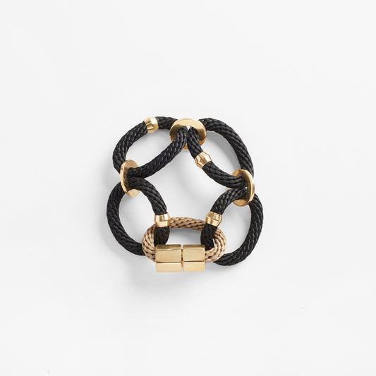 CIRCE BRACELET Black Beige