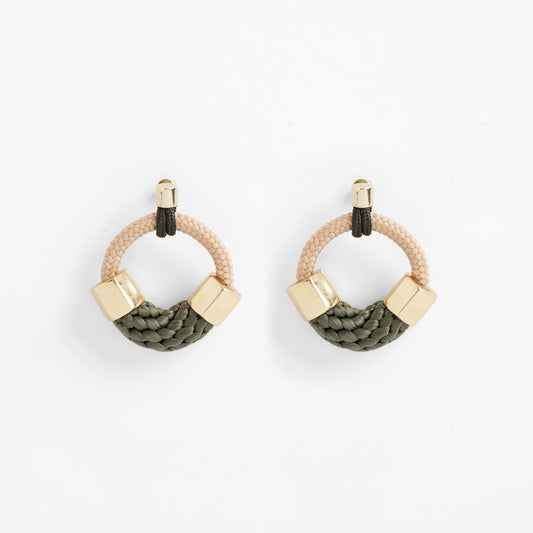 ITHACA EARRINGS Beige Olive