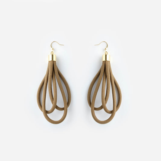 WAVE EARRINGS Khaki